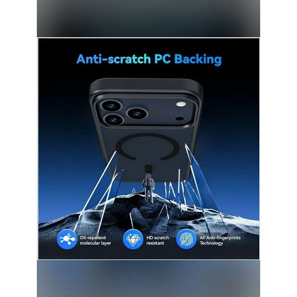 Iphone 17 Pro Max Frosted Matte Black Case Magsafe Ultra Slim Smooth Shockproof